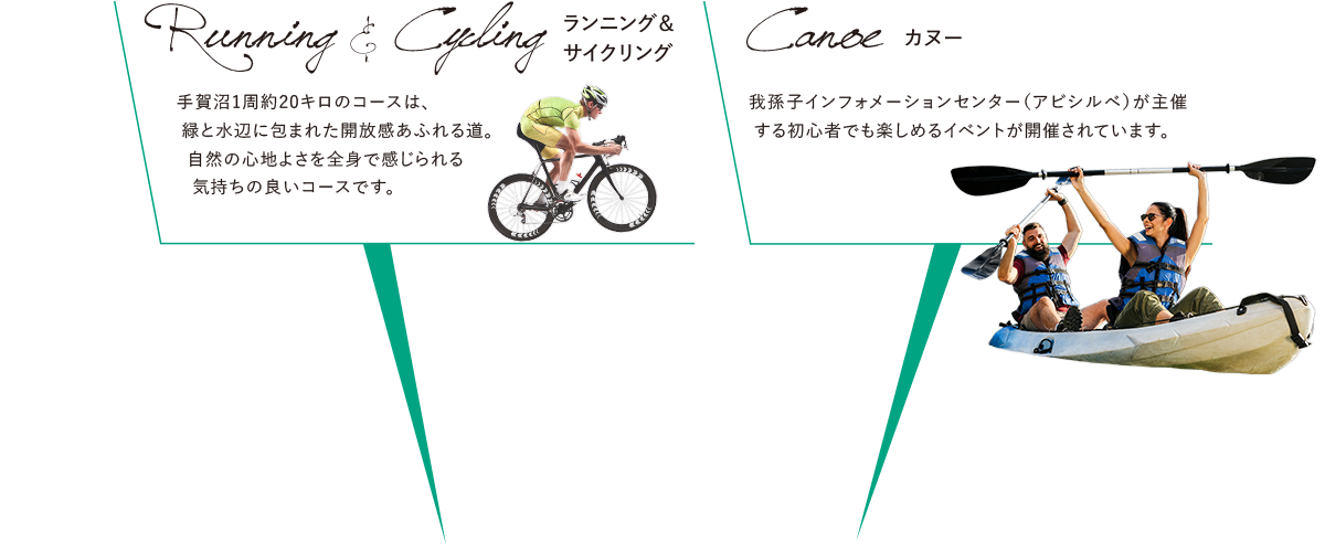 Running & Cycling[ランニング＆サイクリング]／Canoe[カヌー]