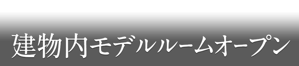 建物内モデルルームオープン