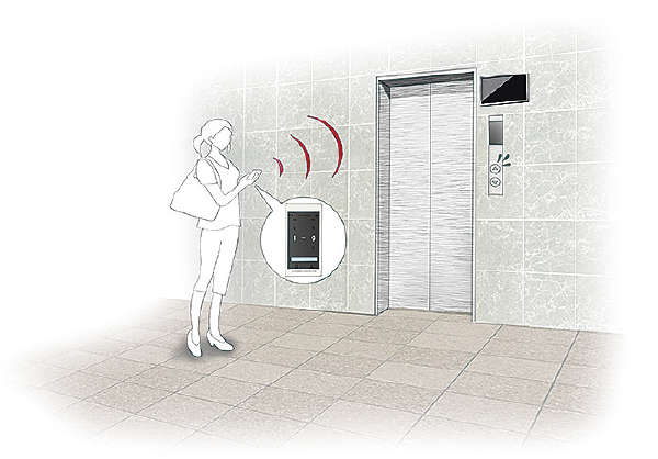 スマートフォン対応エレベーター