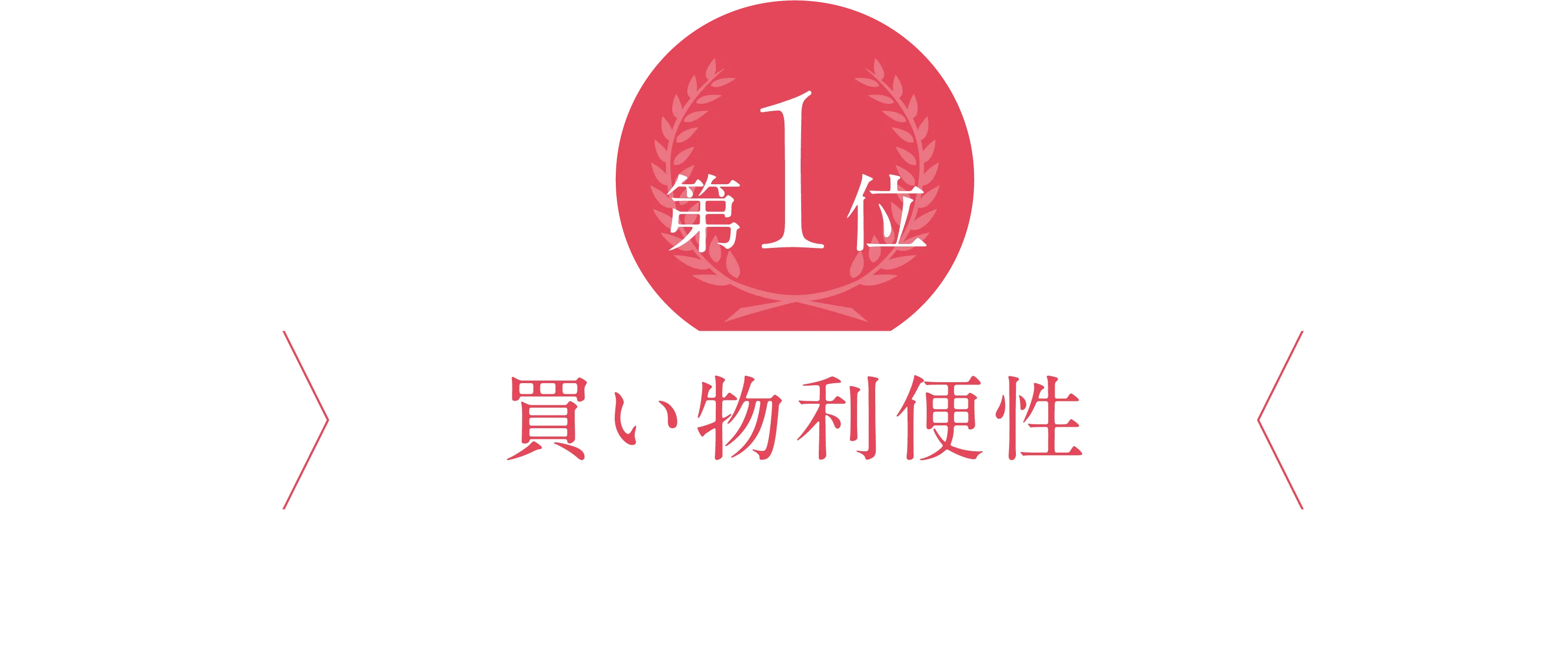 買い物利便性
