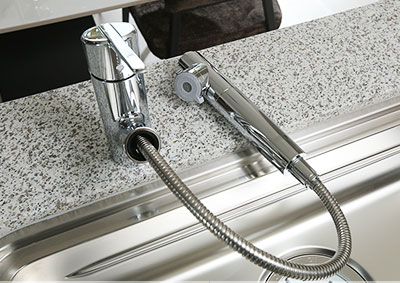 浄水器一体型シャワー水栓