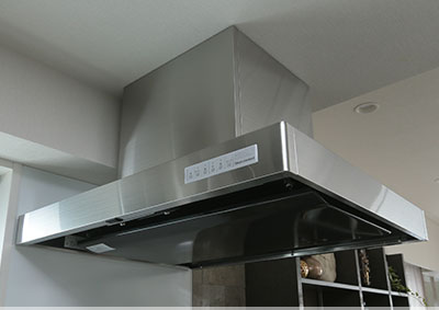 ホーロー整流板付レンジフード